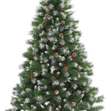 DS Christmas tree B PVC Tips with Red Berry 5FT