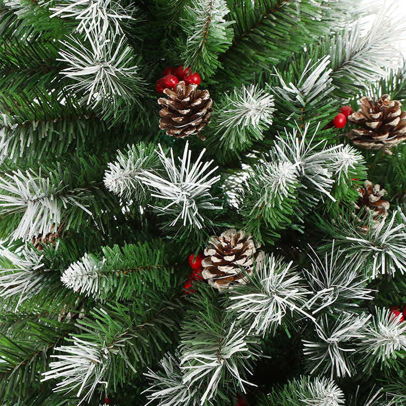 DS Christmas tree B PVC Tips with Red Berry 5FT