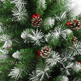 DS Christmas tree B PVC Tips with Red Berry 5FT