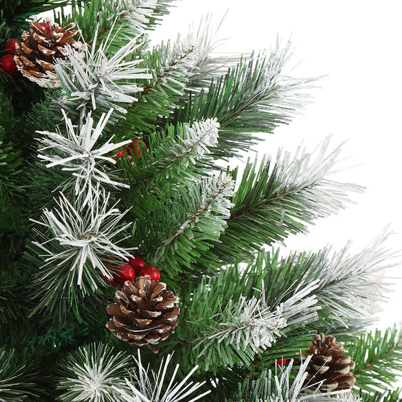 DS Christmas tree B PVC Tips with Red Berry 5FT