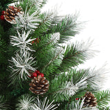 DS Christmas tree B PVC Tips with Red Berry 5FT
