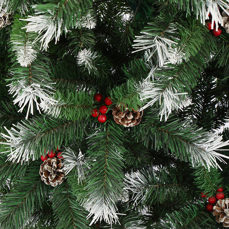 DS Christmas tree B PVC Tips with Red Berry 5FT