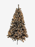 DS Christmas tree B PVC Flocked Tips with Lights 6FT