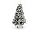 DS Christmas Tree Flocked Tips with Lights - 7Ft/210cm