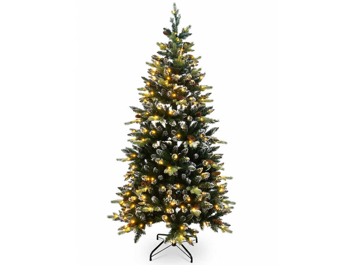 DS Christmas Tree Snow Tips with Lights - 6FT/180cm