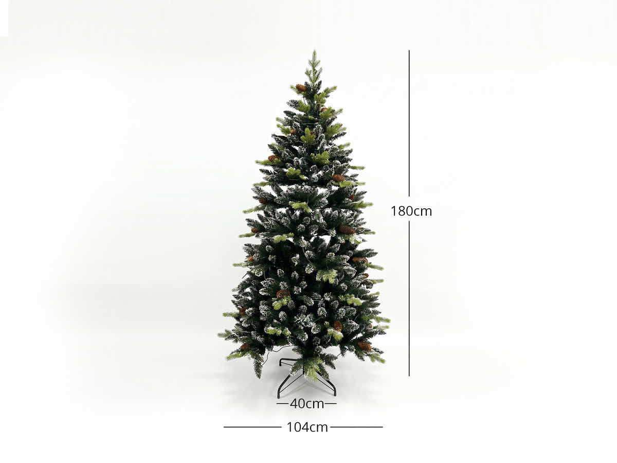 DS Christmas Tree Snow Tips with Lights - 6FT/180cm