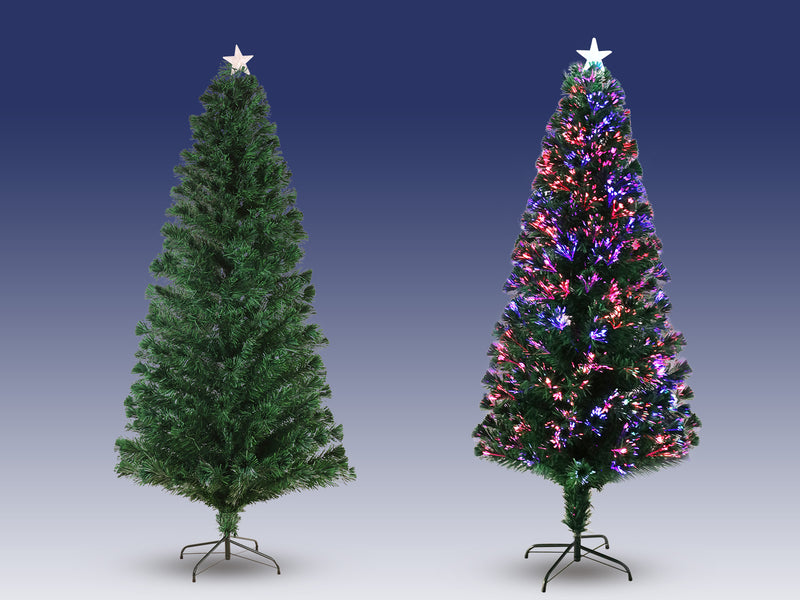 Optic Fibre Christmas Tree - 7Ft/210 cm