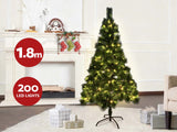 Christmas Tree with LED Lights - 6Ft/180 cm