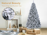 Flocked PVC Christmas Tree - 7FT