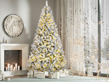 Flocked PVC Christmas Tree - 7FT