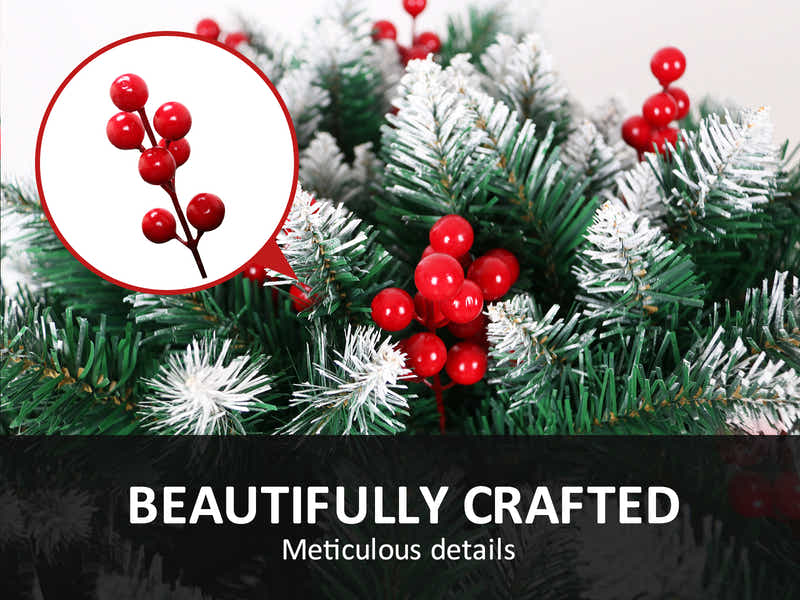 PVC Christmas Tree with Snow - 7Ft/210 cm