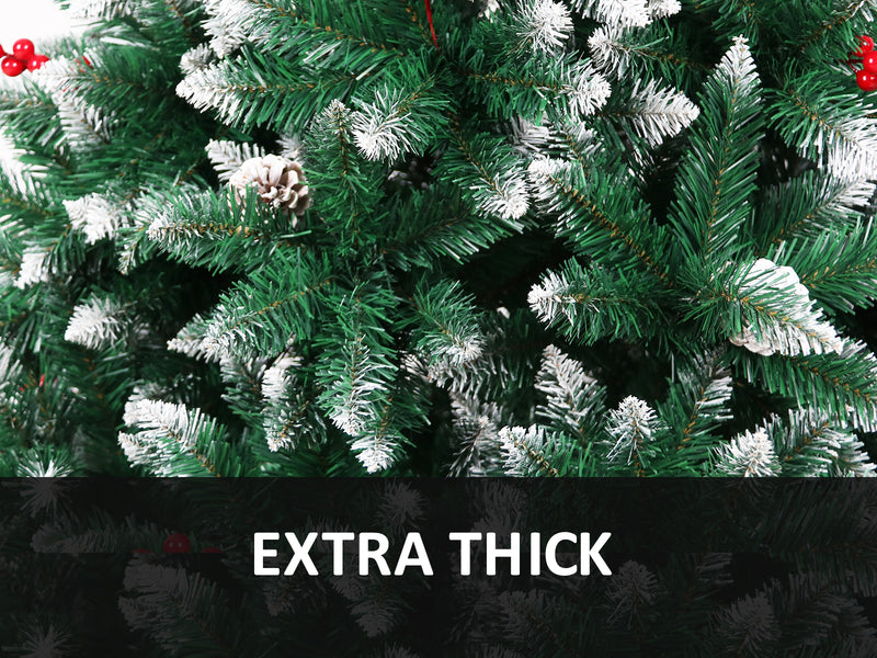 PVC Christmas Tree with Snow - 6Ft/180 cm