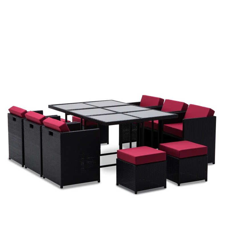 Genoa 11-Piece Aluminium Outdoor Dining Set