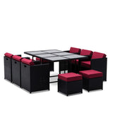 Genoa 11-Piece Aluminium Outdoor Dining Set