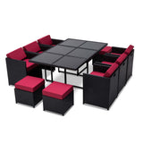 Genoa 11-Piece Aluminium Outdoor Dining Set