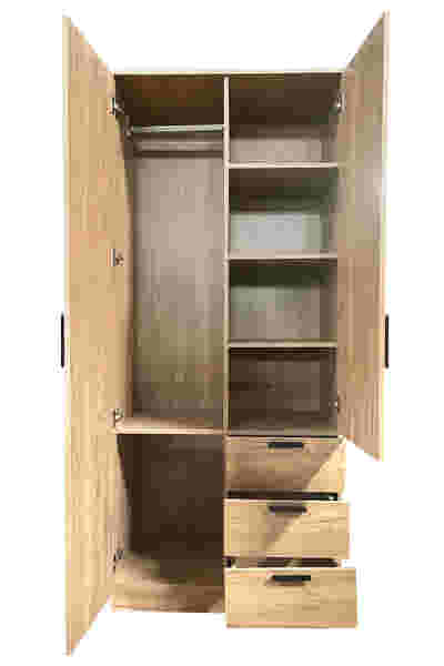 Kane 2 Doors Wardrobe With Drawers