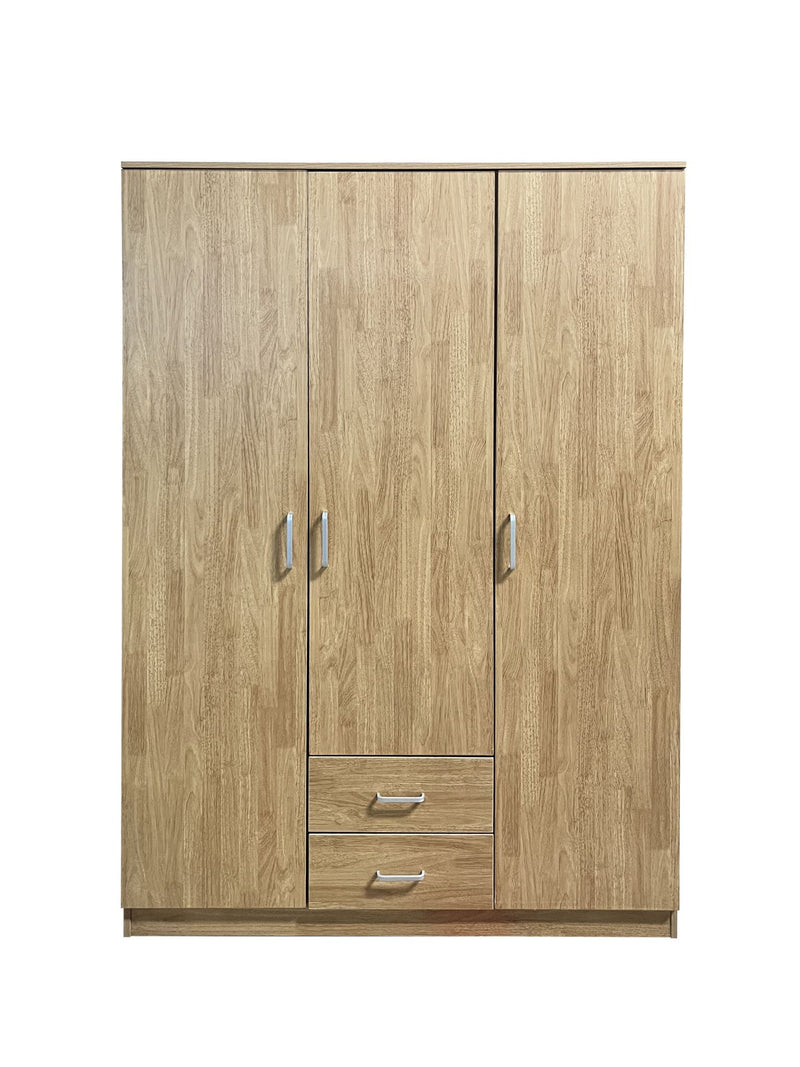 DS Evander 3 Doors Wardrobe With Drawers