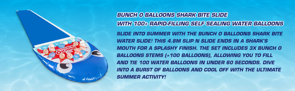 ZURU Shark Slide With 3PK Bunch O Balloons