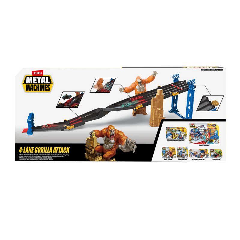 ZURU Metal Machines S1 4-Lane Trackset Gorilla