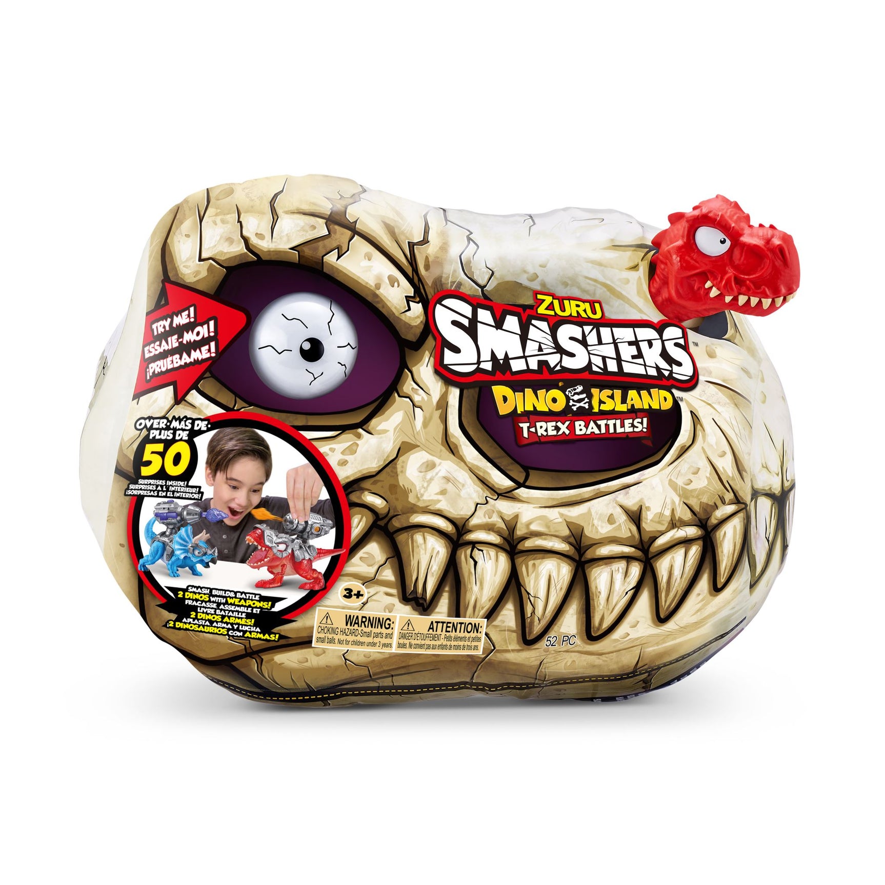 ZURU SMASHERS-DINO ISLAND-S1 T-Rex Battle Playset