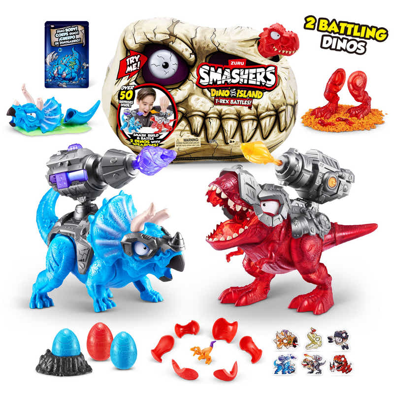ZURU Smashers Dino Island S1 T-Rex Battle Playset