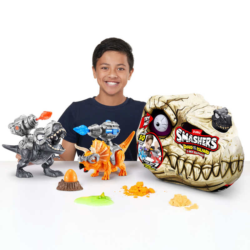 ZURU Smashers Dino Island S1 T-Rex Battle Playset