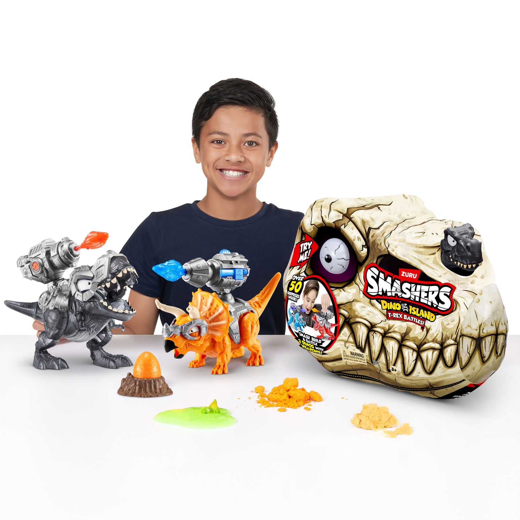 ZURU SMASHERS-DINO ISLAND-S1 T-Rex Battle Playset