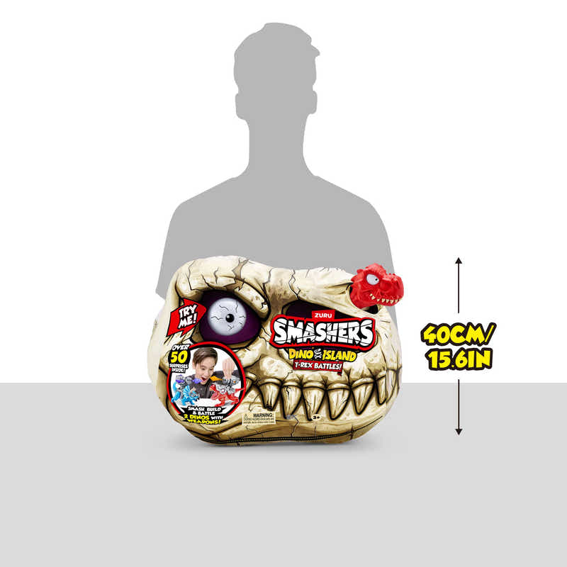 ZURU Smashers Dino Island S1 T-Rex Battle Playset