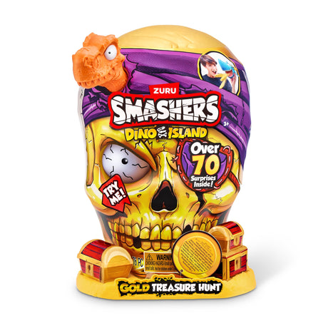 ZURU SMASHERS - DINO ISLAND S1 - GOLD TREASURE HUNT