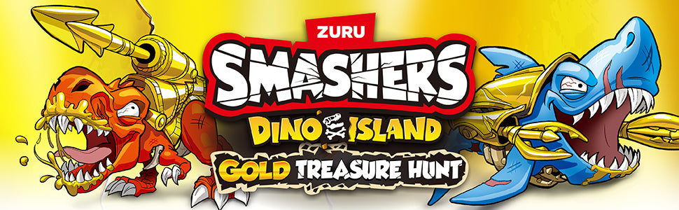 ZURU SMASHERS - DINO ISLAND S1 - GOLD TREASURE HUNT