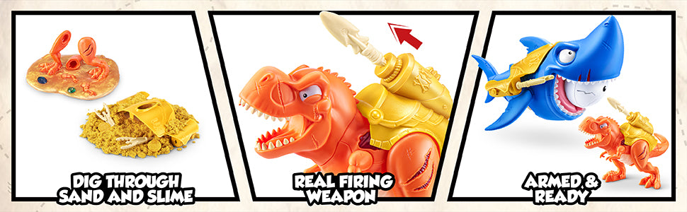 ZURU SMASHERS - DINO ISLAND S1 - GOLD TREASURE HUNT