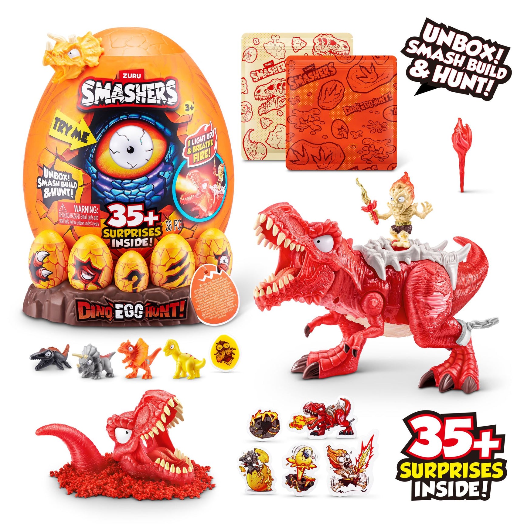 ZURU SMASHERS-DINO EGG HUNT S1 - EPIC EGG