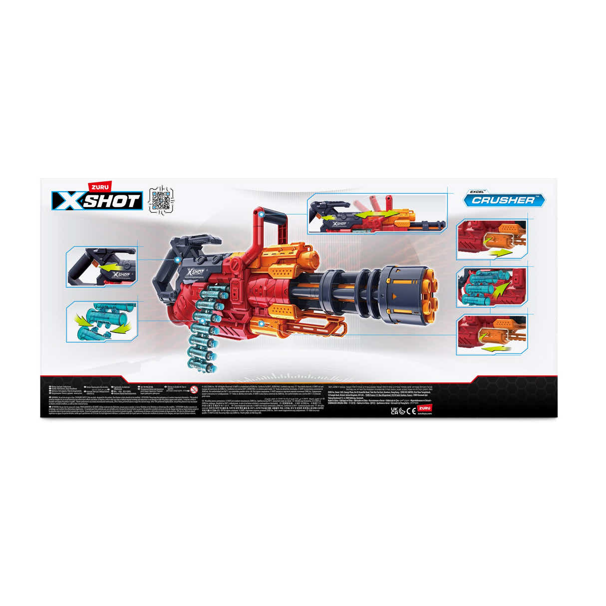 ZURU X-Shot Excel Crusher with Dart Belt (48 Darts)