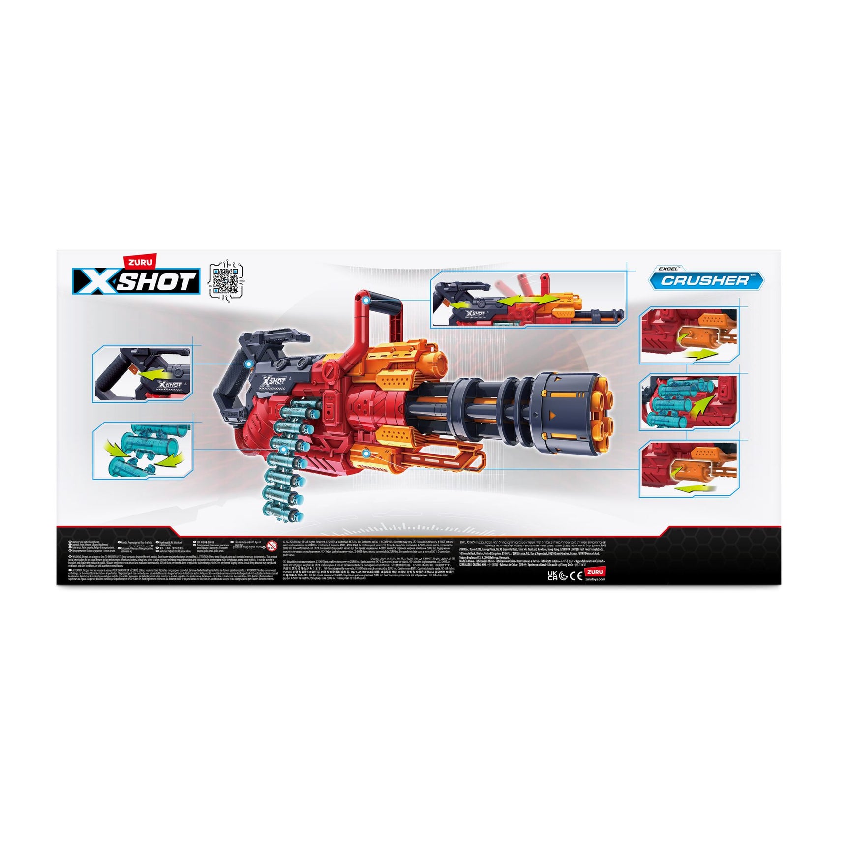 ZURU X-SHOT EXCEL Crusher With Dart Belt & 48 Darts