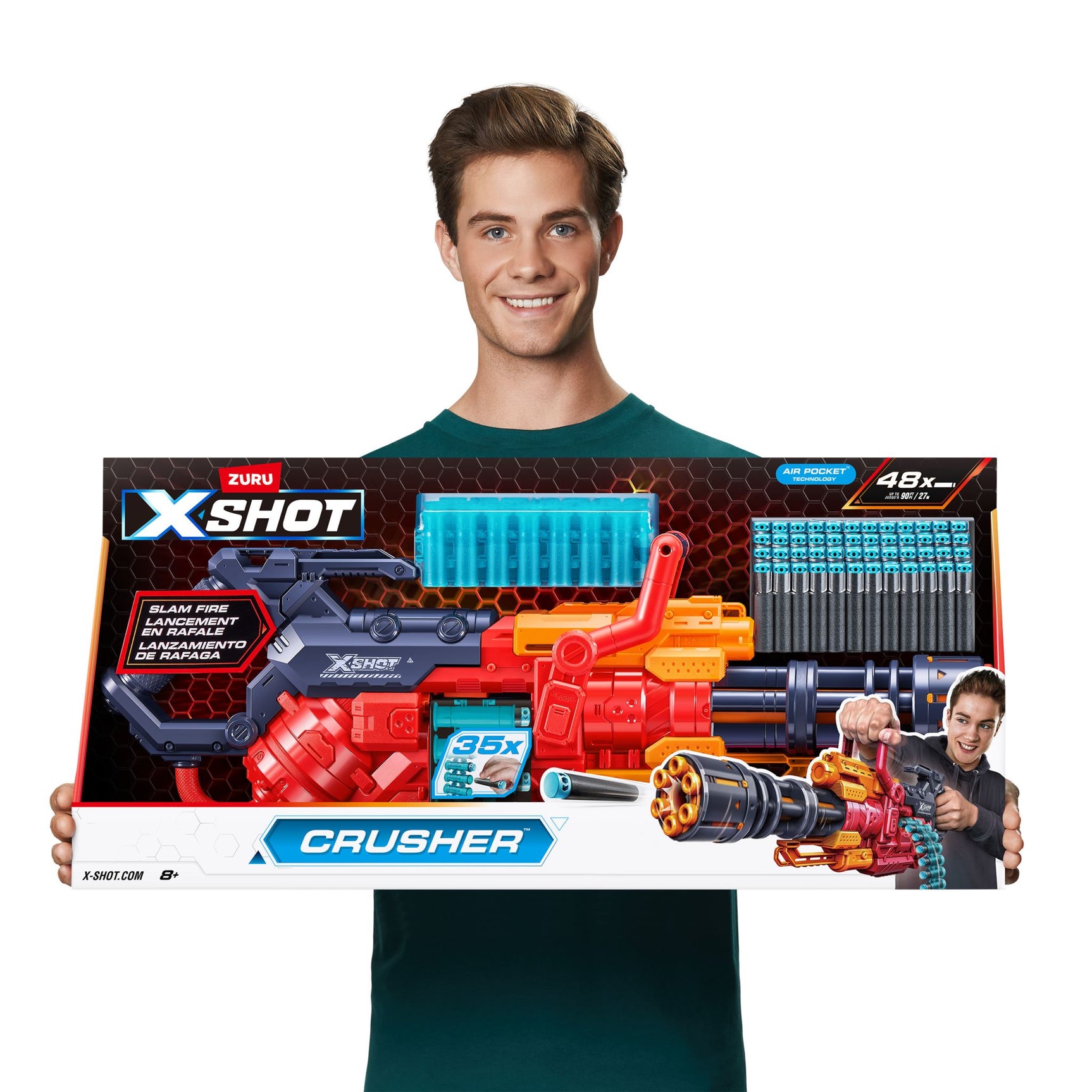 ZURU X-SHOT EXCEL Crusher With Dart Belt & 48 Darts