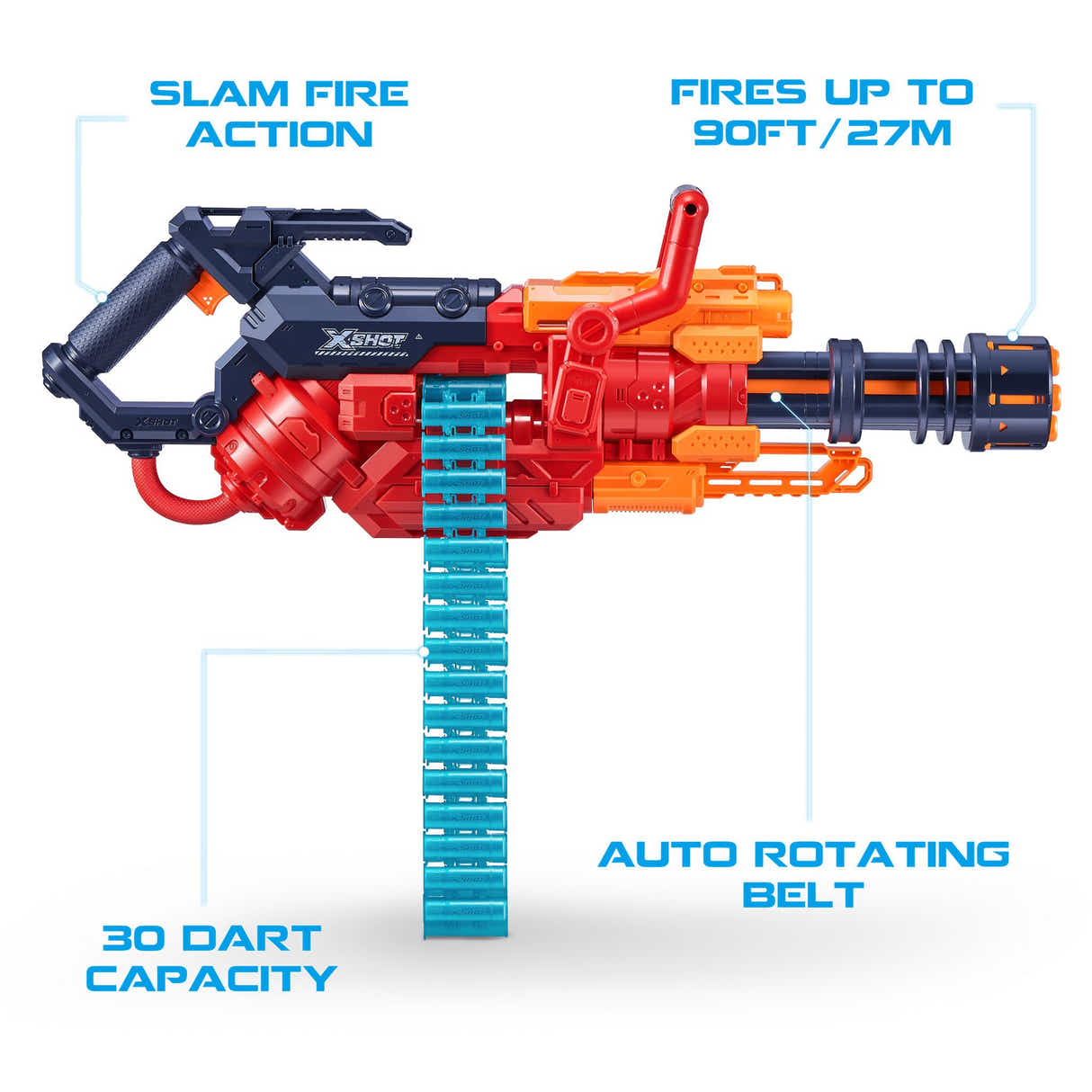 ZURU X-Shot Excel Crusher with Dart Belt (48 Darts)
