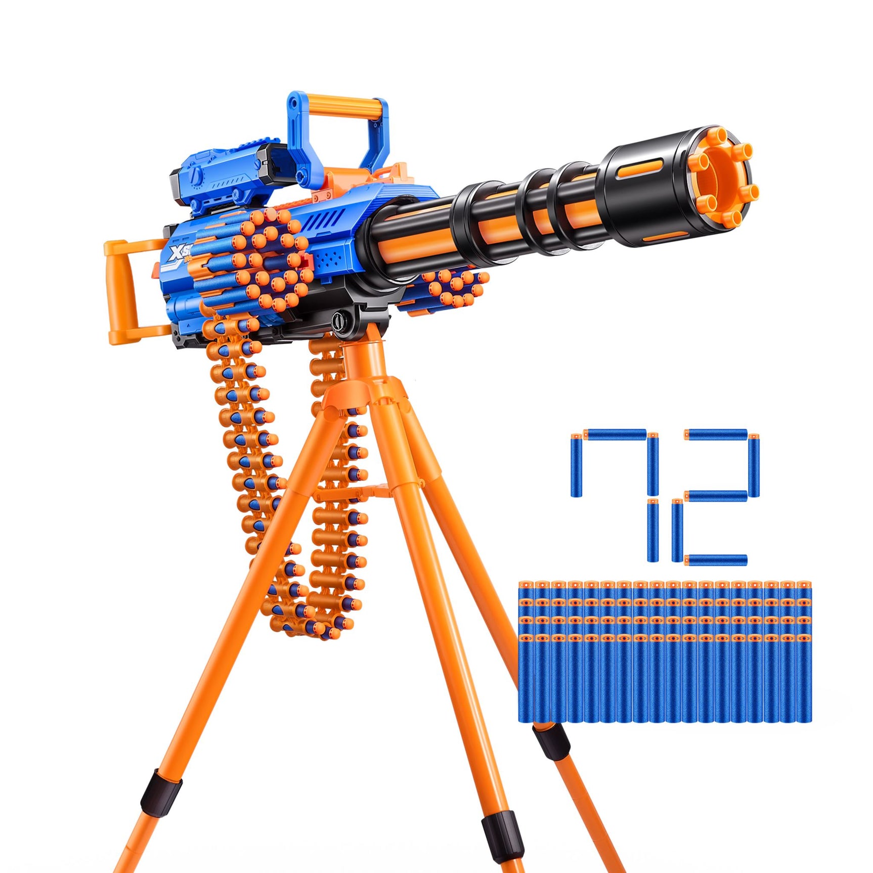 ZURU XSHOT-INSANITY S1 Motorized Rage Fire Gatlin Gun 72 Darts