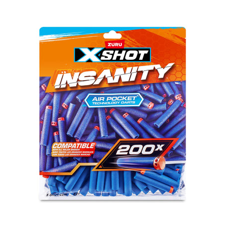 ZURU XSHOT INSANITY 200PK Refill Darts