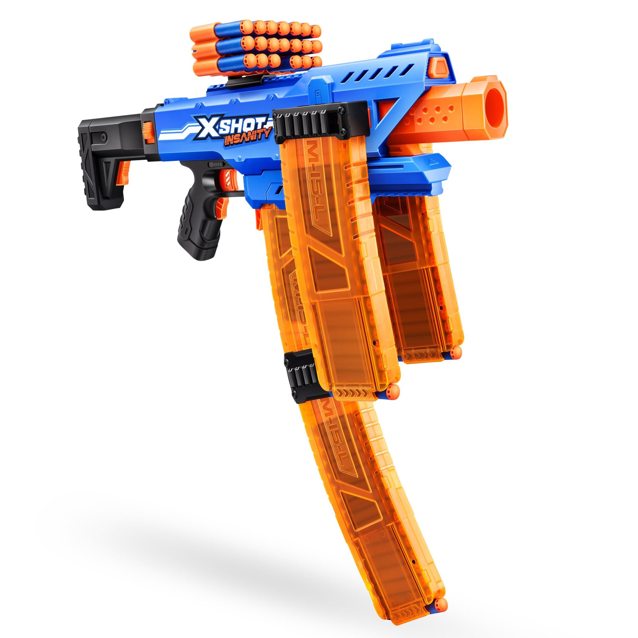ZURU X-Shot Insanity S1 Motorized Clip Blaster (72 Darts