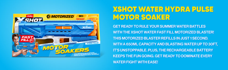 ZURU X-SHOT WATER FAST FILL S1 SMALL MOTOR SOAKER