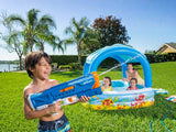 Bestway  Shaded Play Pool + ZURU X-Shot Water Fast-Fill Small Motor Soaker