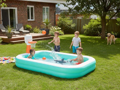 Bestway Dunk n' Splash Family Pool + ZURU Robo Alive Shark Attack