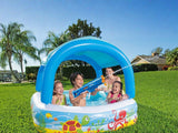 Bestway Shaded Play Pool + ZURU X-Shot Water Fast-Fill Medium Motor Soaker