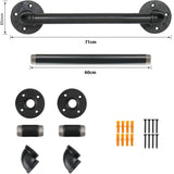 DS BS Industrial Pipe Towel Rack Towel Bar-60CM