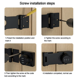 DS BS Keyless Anti-Theft Household Cabinet Password Hasp Lock
