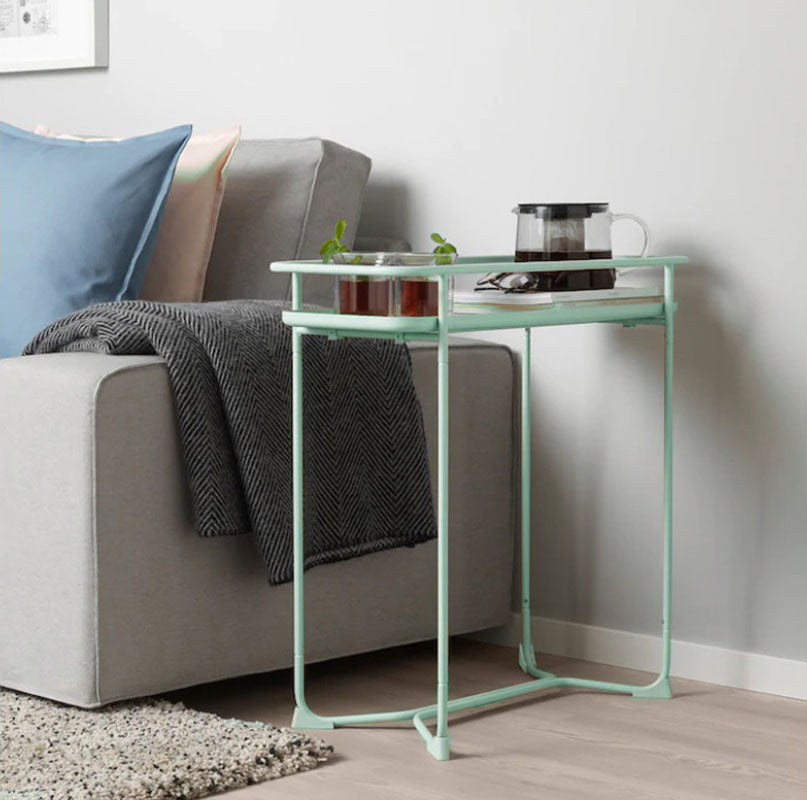 DS BS Modern Loft Metal Side Table Flower Stand Rectangle-Mint