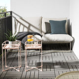 DS BS Modern Loft Metal Side Table Flower Stand Square-Pink