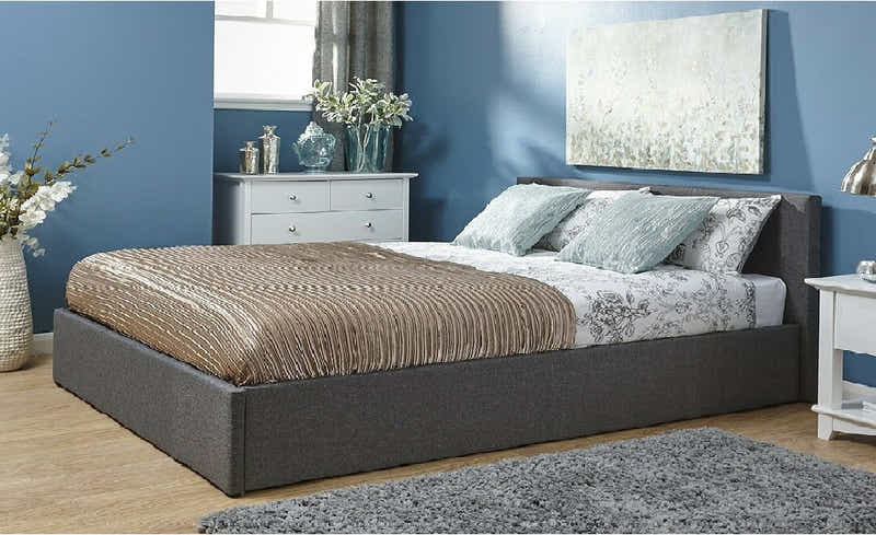 Bass Storage Bed and Bonnell Mattress Combo - Queen