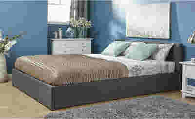 Bass Storage Bed and Bonnell Mattress Combo - Queen