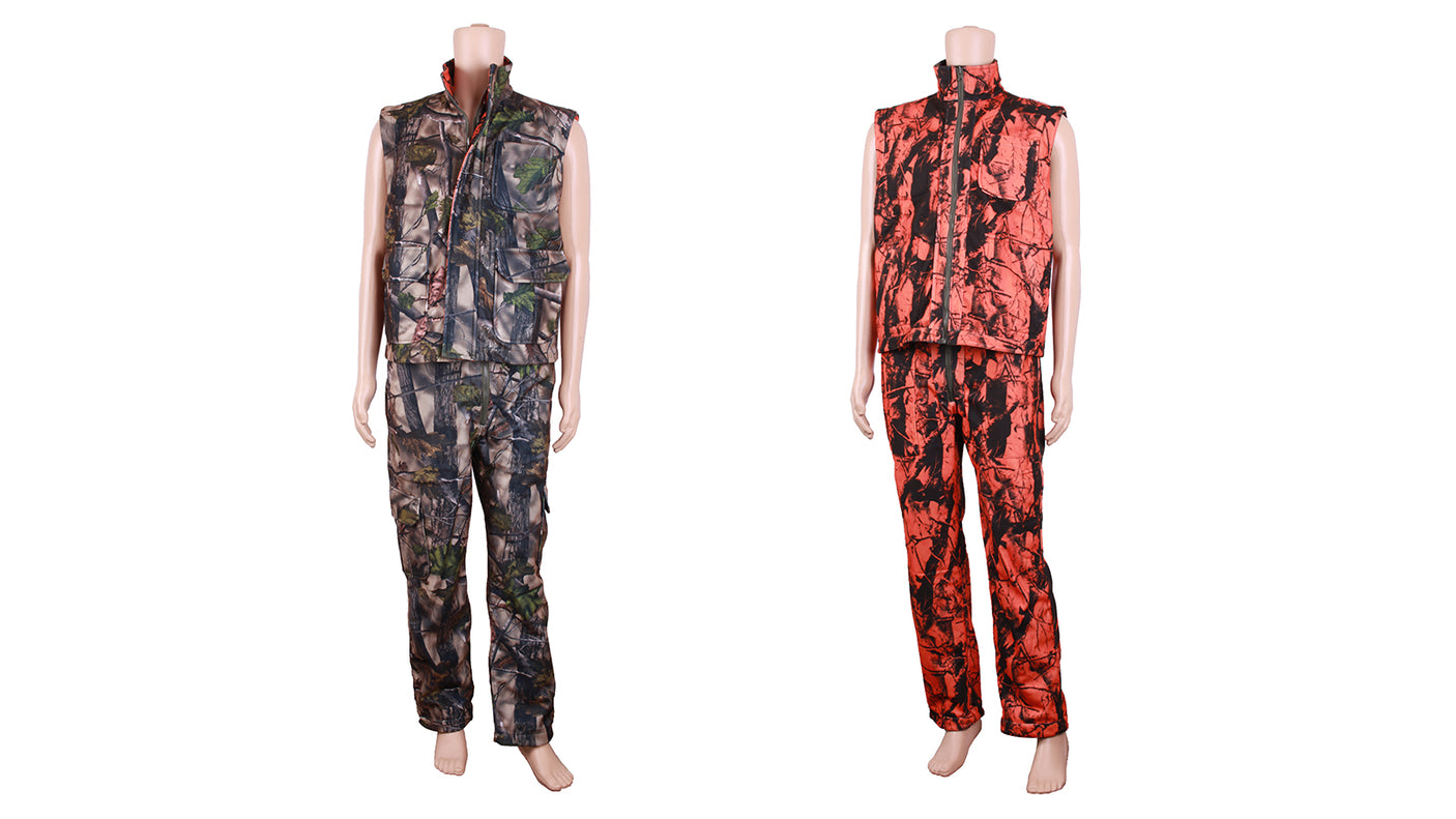 DS BS Both Sides Wood Land Camo Hunting Vest XXL